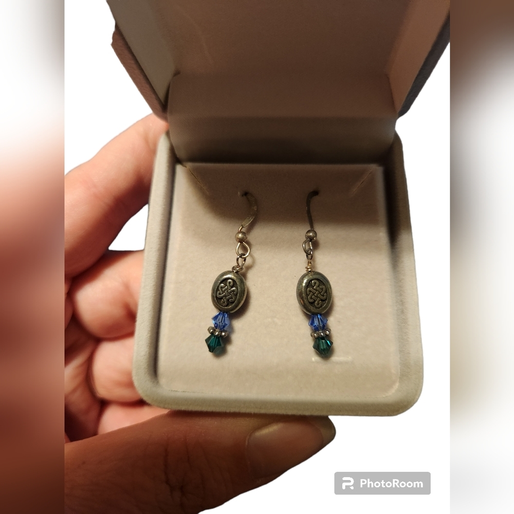 Handmade Celtic dangle earrings
